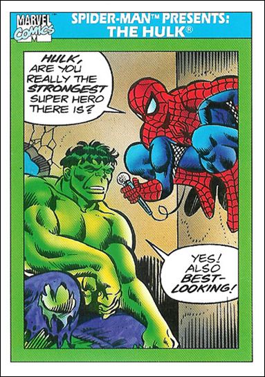 Marvel Universe: Series 1 (Base Set) card 152 Spider-Man Presents: The Hulk