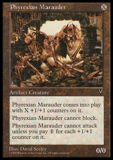 Magic the Gathering: Visions (Base Set) card 151 Phyrexian Marauder