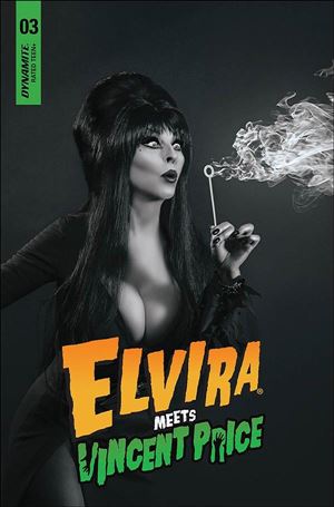 Elvira Meets Vincent Price issue 3-F 1:10 Black & White Photo Cover