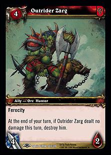 World of Warcraft: Through the Dark Portal (Base Set) card 227 Outrider Zarg
