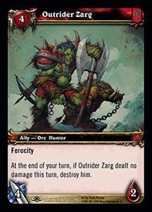 World of Warcraft: Through the Dark Portal (Base Set) card 227 Outrider Zarg