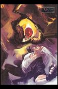 Marvel Heroes and Villains (Silver Foil Parallel Base Set) card 32 Ghost Rider vs Blackout