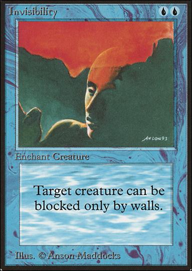 Magic the Gathering: Limited Edition Beta (Base Set) card 60 Invisibility