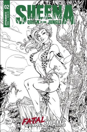 Sheena: Queen of the Jungle (2023) issue 2-F John Royle 1:10 Line Art Cover