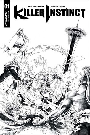 Killer Instinct (2017) issue 1-G Jonathan Lau 1:20 Black & White Cover
