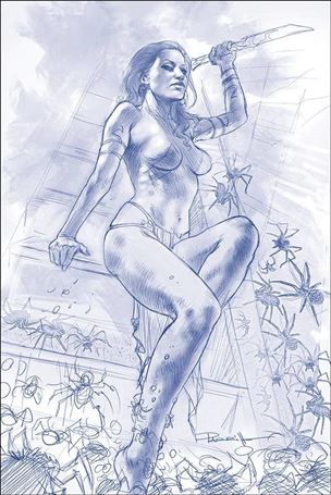 Dejah Thoris (2019) issue 4-N Lucio Parrillo 1:25 Blue Tint Virgin Cover