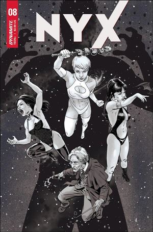 Nyx (2021) issue 8-I Alvaro Lopez 1:10 Black & White Cover