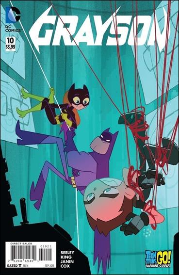 Grayson issue 10-B Sean Galloway Teen Titans Go! Cover