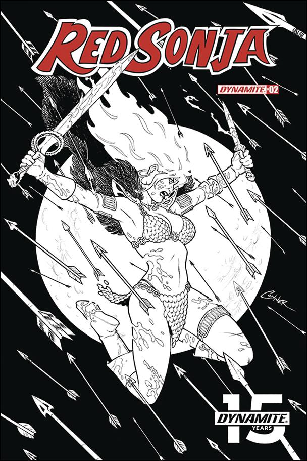 Red Sonja (2019) issue 2-G Amanda Conner 1:20 Black & White Cover