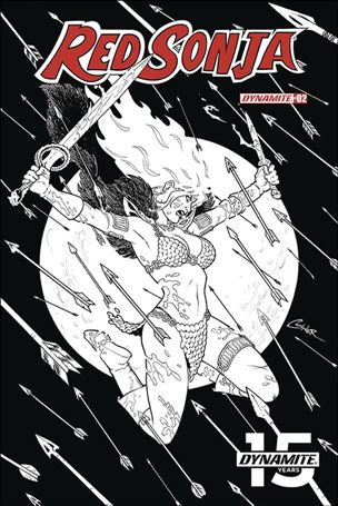 Red Sonja (2019) issue 2-G Amanda Conner 1:20 Black & White Cover
