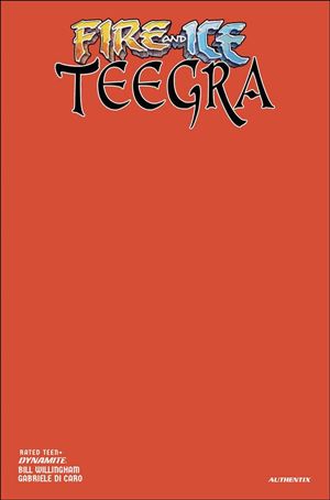 Fire and Ice: Teegra issue 1-F Red Blank Sketch Cover