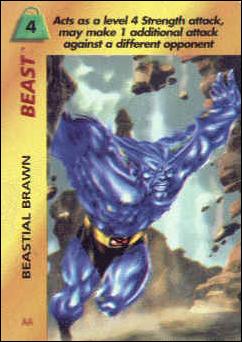 Marvel OverPower (Base Set) card nn47 Beast: Beastial Brawn