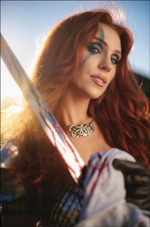 Immortal Red Sonja issue 4-N 1:20 Virgin Cosplay Photo Cover