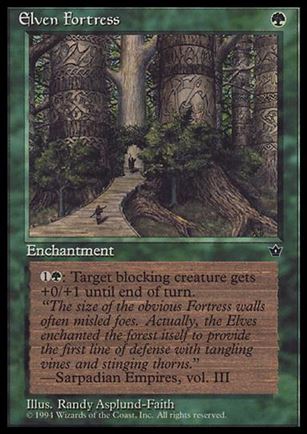 Magic the Gathering: Fallen Empires (Base Set) card 65-B Elven Fortress