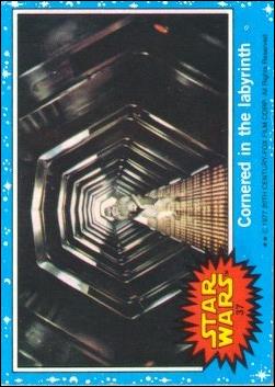 Star Wars: Series 1 (Base Set) card 37 Cornered in the labyrinth