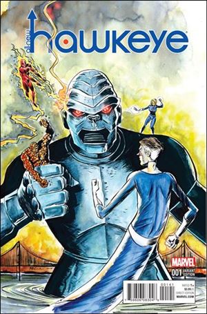 All-New Hawkeye (2016) issue 1-B Jeff Lemire 1:10 Kirby Monsters Cover