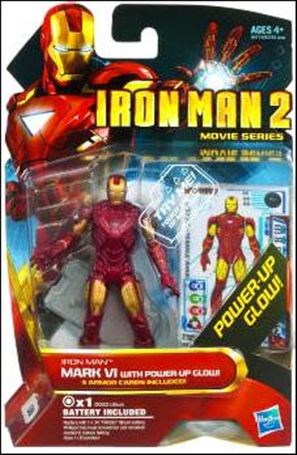 Iron Man 2 figure 8 Iron Man - Mark VI w/Power Up Glow (Movie Series)