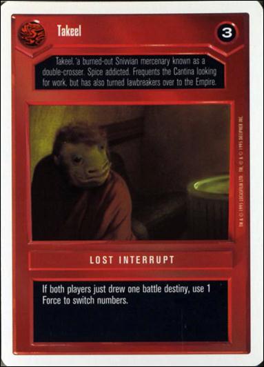 Star Wars: Premiere Unlimited (Base Set) card 96 Takeel