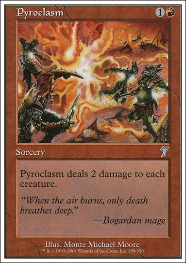 Magic the Gathering: 7th Edition (Base Set) card 209 Pyroclasm