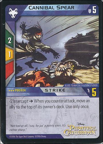 Pirates of the Caribbean - Dead Man's Chest (Base Set) card PDC024 Cannibal Spear