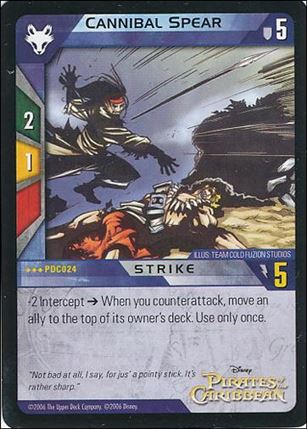 Pirates of the Caribbean - Dead Man's Chest (Base Set) card PDC024 Cannibal Spear