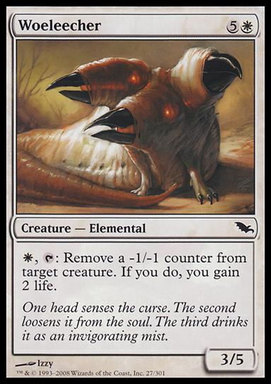 Magic the Gathering: Shadowmoor (Base Set) card 27 Woeleecher