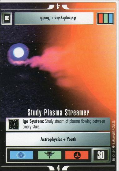 Star Trek: Premiere Unlimited (Base Set) card 190 Study Plasma Streamer 