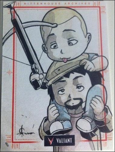 2013 Valiant Comics Preview Trading Card Set (Sketch Card Subset) card JSan-02