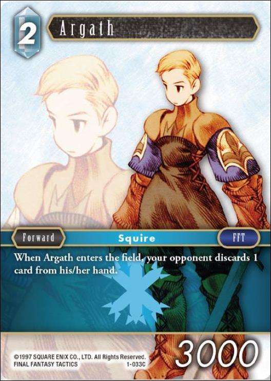 Final Fantasy Trading Card Game: Opus I (Base Set) card 033C Argath