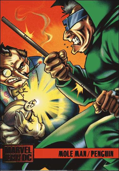 DC Versus Marvel / Marvel Versus DC (Base Set) card 99 Mole Man/Penguin
