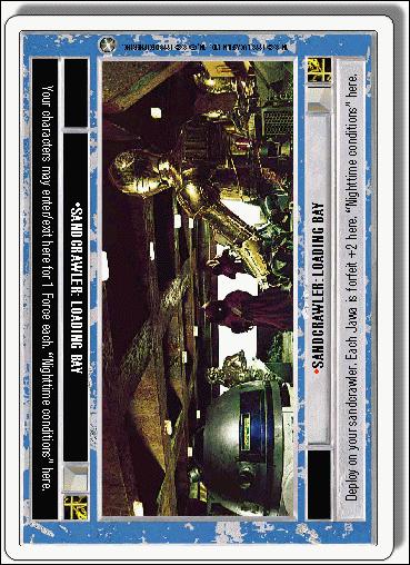 Star Wars: A New Hope Revised (Base Set) card 143 Snadcrawler: Loading Bay