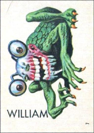 Ugly Stickers (1965) (Base Set) card 7-D William