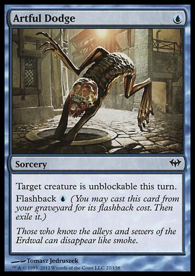 Magic the Gathering: Dark Ascension (Base Set) card 27 Artful Dodge