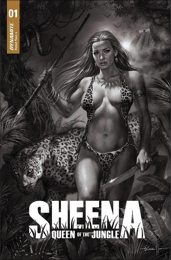 Sheena: Queen of the Jungle (2021) issue 1-M Lucio Parrillo 1:30 Black & White Cover