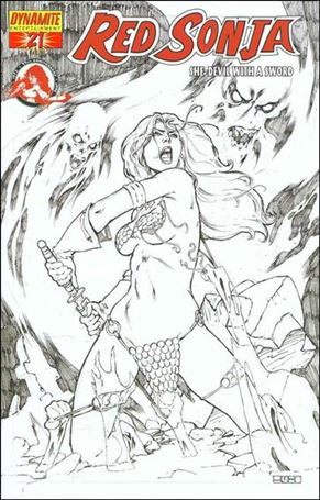 Red Sonja (2005) issue 21-E Mel Rubi 1:15 Sketch Cover