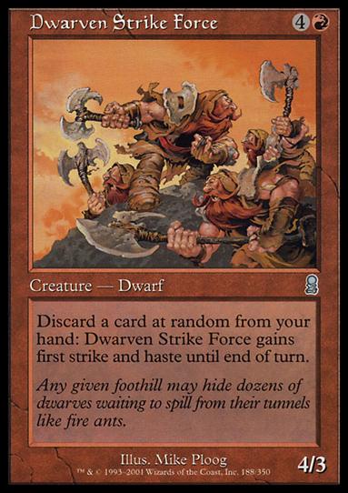 Magic the Gathering: Odyssey (Base Set) card 188 Dwarven Strike Force