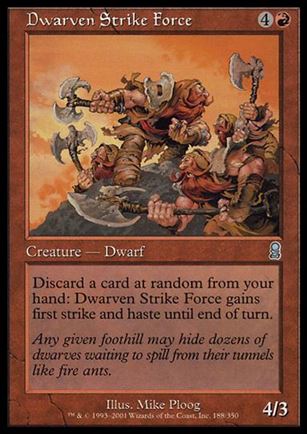Magic the Gathering: Odyssey (Base Set) card 188 Dwarven Strike Force