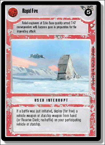 Star Wars: Special Edition Limited (Base Set) card 261 Rapid Fire