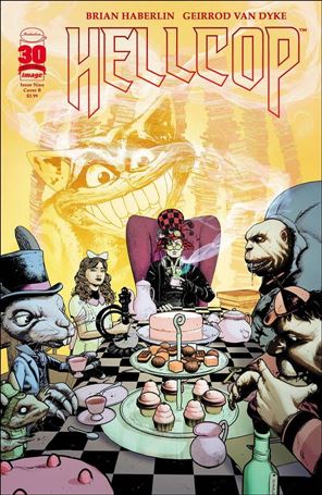 Hellcop (2021) issue 9-B Alice in Wonderland Cover