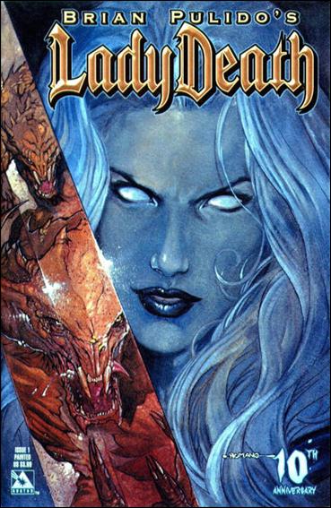 Brian Pulido's Lady Death #1 10th Anniversary issue 1 Painted Cover