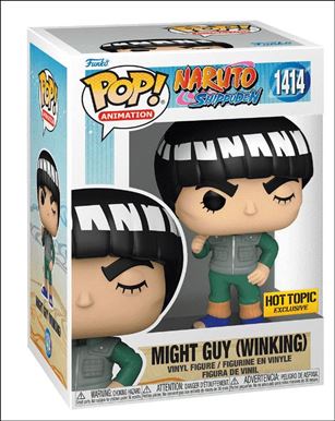 POP! Animation figure 1414 Might Guy (Winking) Hot Topic Exclusive 
