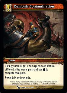 World of Warcraft: March of the Legion (Base Set) card 297 Demonic Contamination