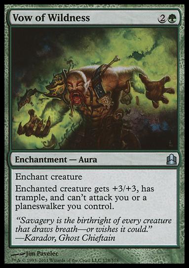 Magic the Gathering: Commander (Base Set) card 178 Vow of Wildness